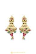 Gold Finished Earrings by PTJ