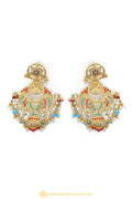 Gold Finished Earrings by PTJ