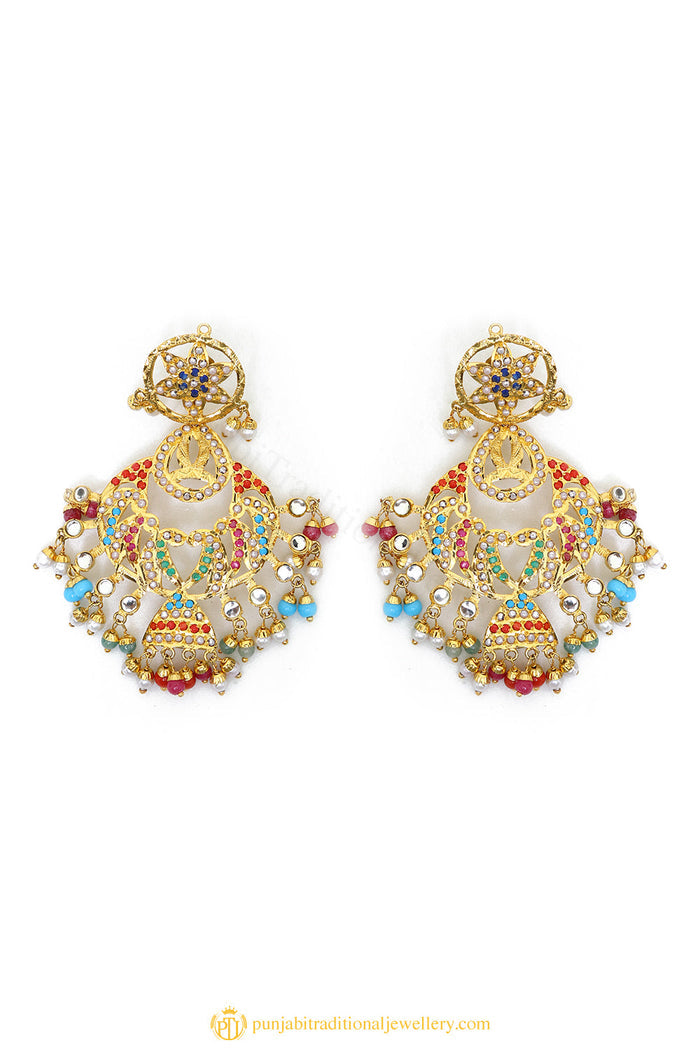 Gold Finished Earrings by PTJ