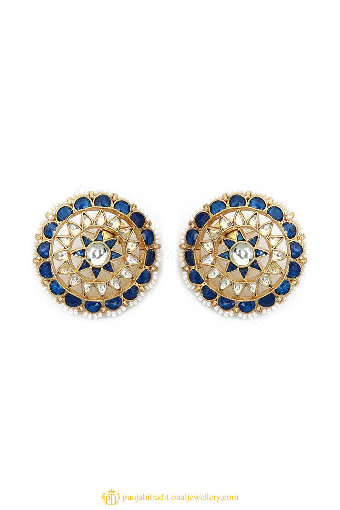 Gold Finished Earrings by PTJ