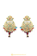 Gold Finished Earrings by PTJ