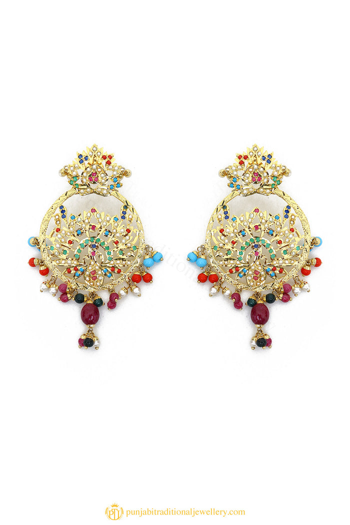 Gold Finished Earrings by PTJ