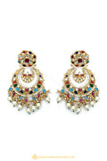 Gold Finished Earrings by PTJ