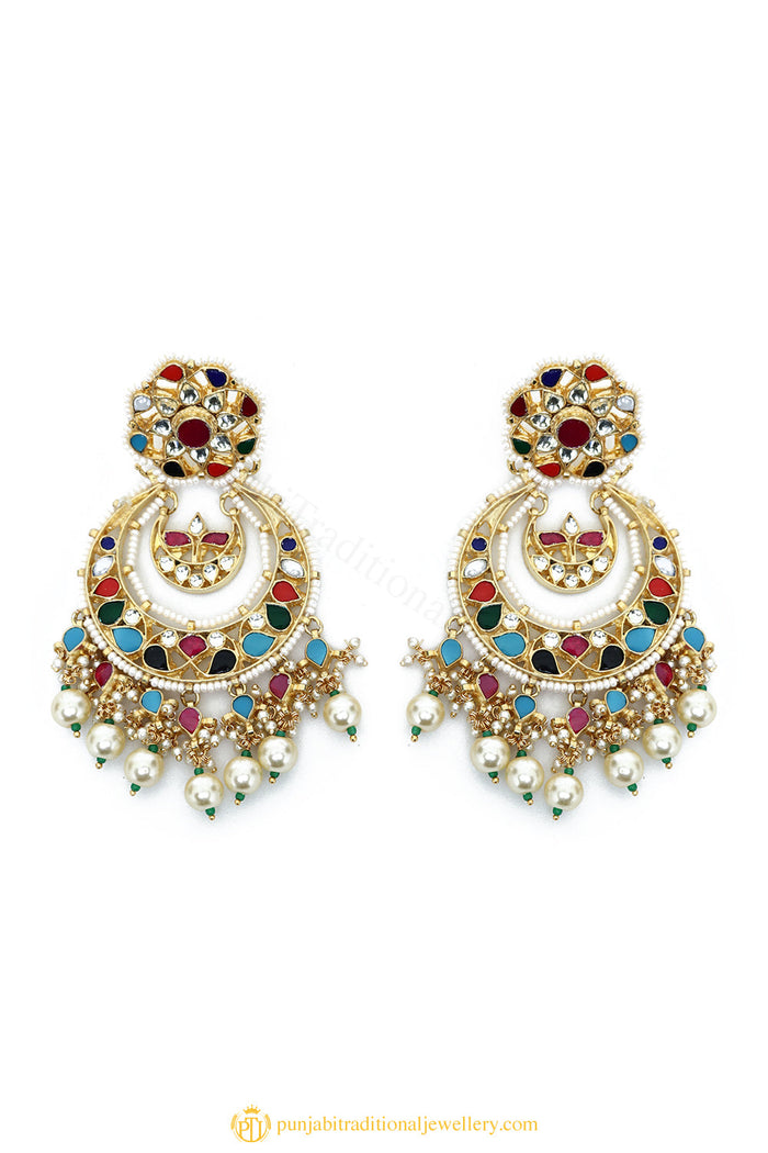 Gold Finished Earrings by PTJ