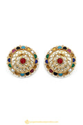 Gold Finished Earrings by PTJ