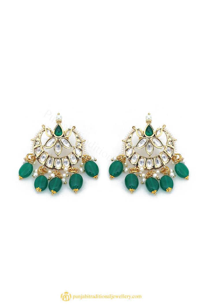 Gold Finished Earrings by PTJ