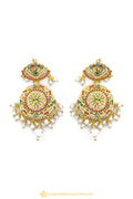 Gold Finished Earrings by PTJ