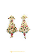 Gold Finished Earrings by PTJ