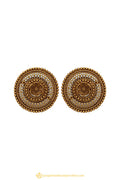 Gold Finished Earrings by PTJ
