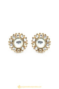 Gold Finished Earrings by PTJ