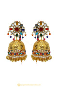 Gold Finished Earrings by PTJ