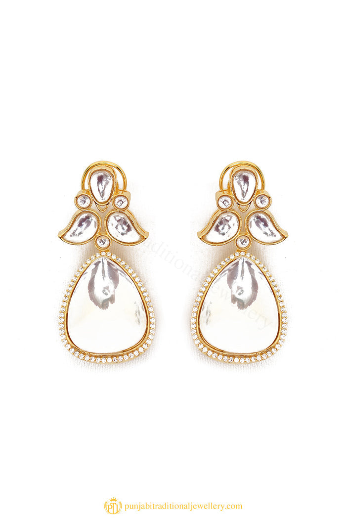 Gold Finished Earrings by PTJ
