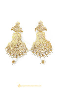 Gold Finished Earrings by PTJ