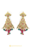 Gold Finished Earrings by PTJ