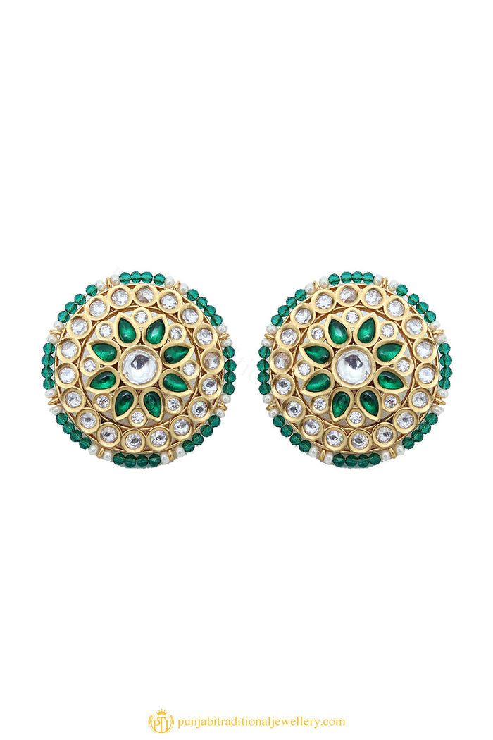 Gold Finished Earrings by PTJ