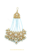 Gold Finished Firoza Kundan Passa By PTJ Exclusive