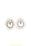 Gold Finished Kundan Studs By PTJ