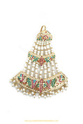Gold Finished Navratan Jadau Passa By PTJ Exclusive