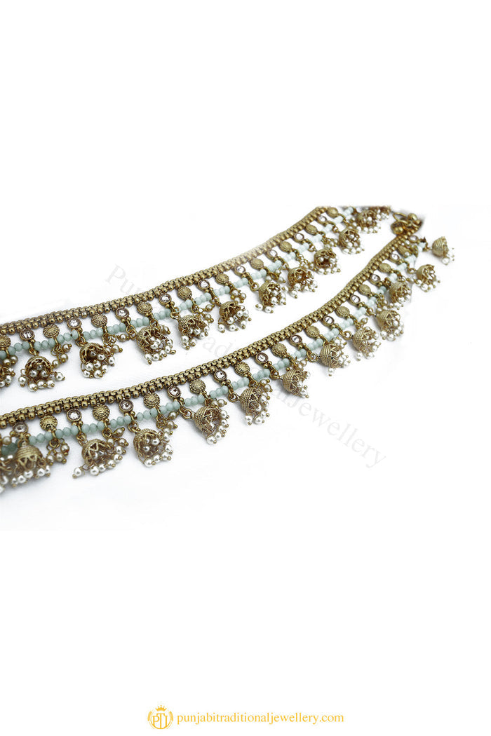 Gold Finished Payal by PTJ