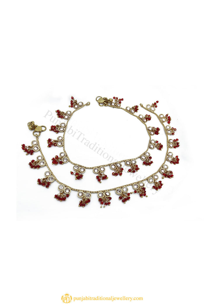 Gold Finished Payal by PTJ