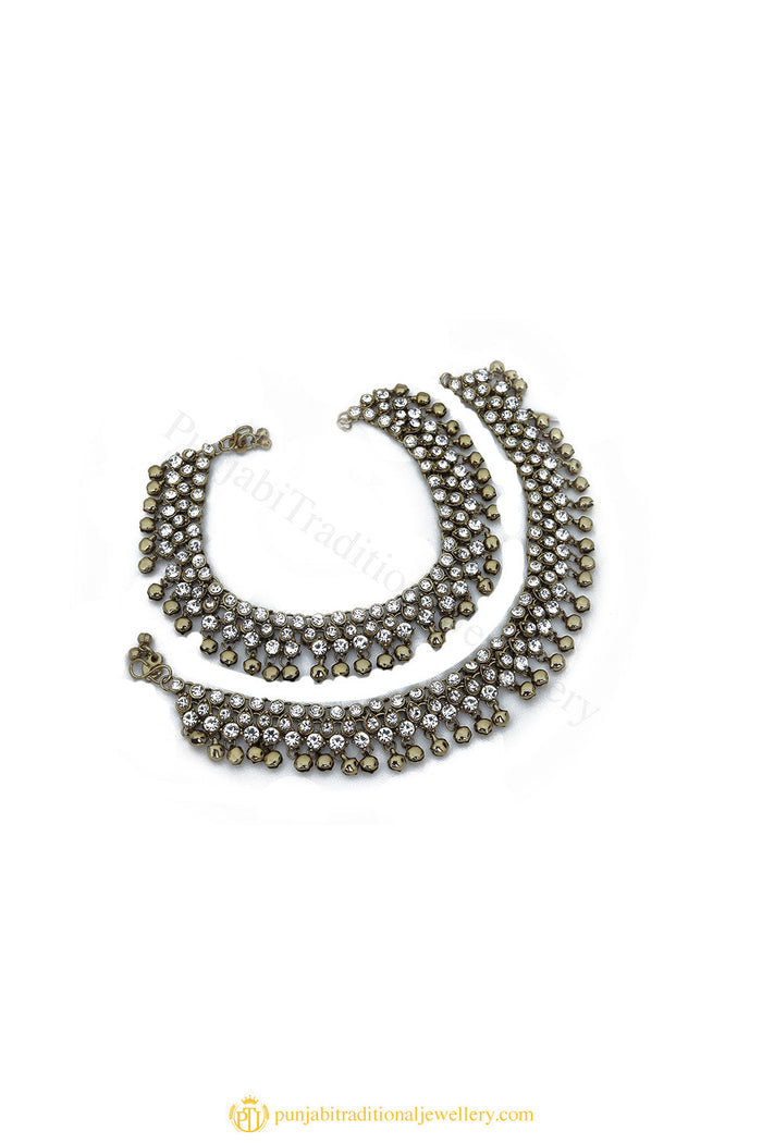 Gold Finished Payal by PTJ