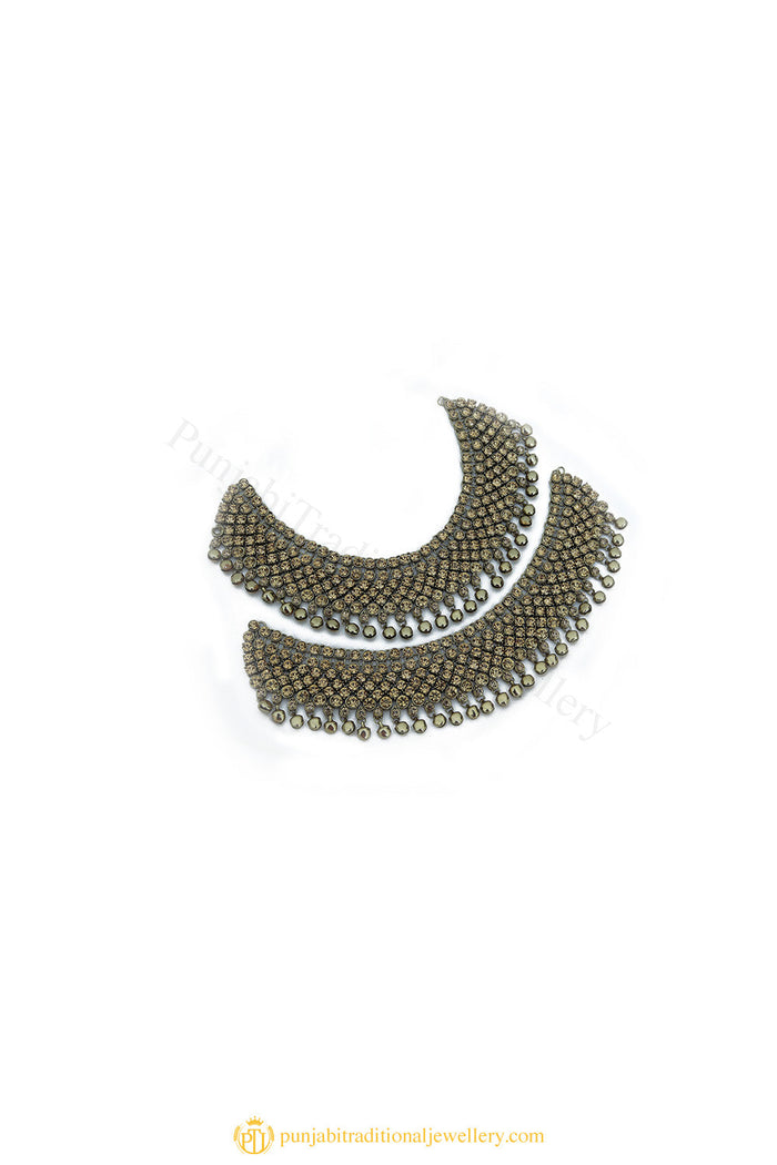 Gold Finished Payal by PTJ