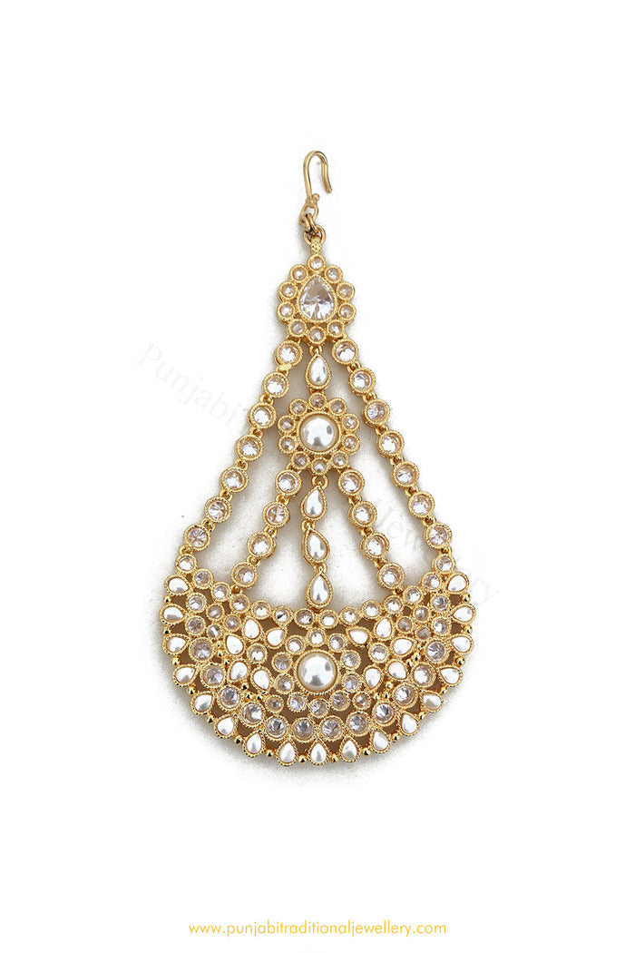 Gold Finished Polki Passa By PTJ Exclusive