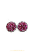 Gold Finished Rubby AD Studs By PTJ