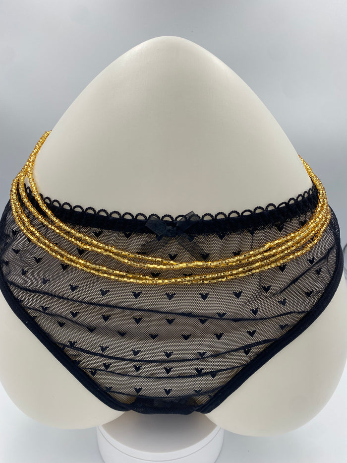 Golden Grace ~  Gold Waist Bead- Tie On