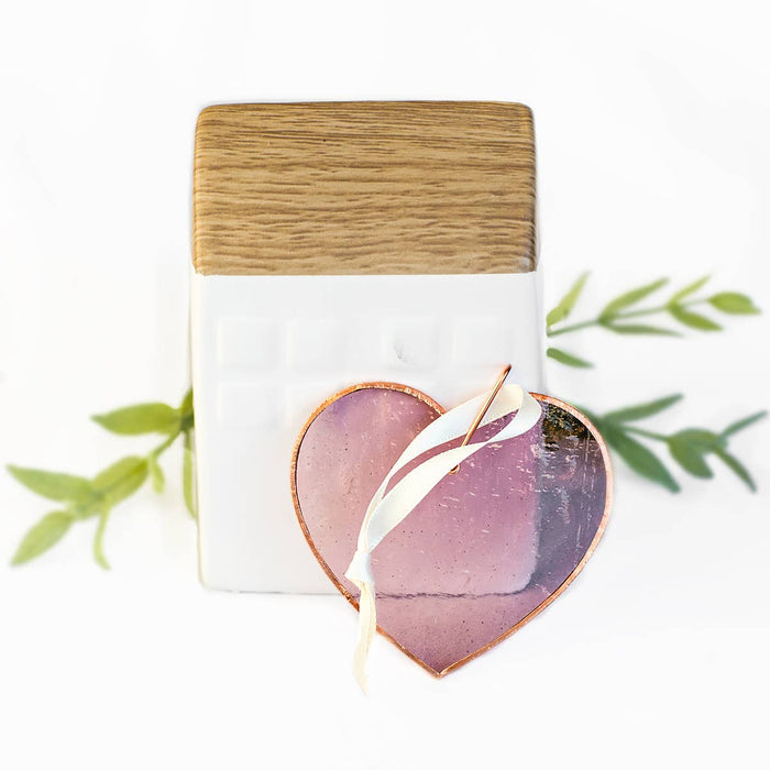 Grandma Keepsake Gift – Handmade Stained Glass Heart