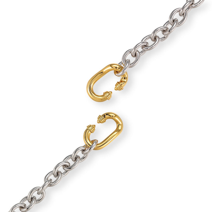 Gundlina 18K Gold Interlocking Shackle Clasp Bracelet