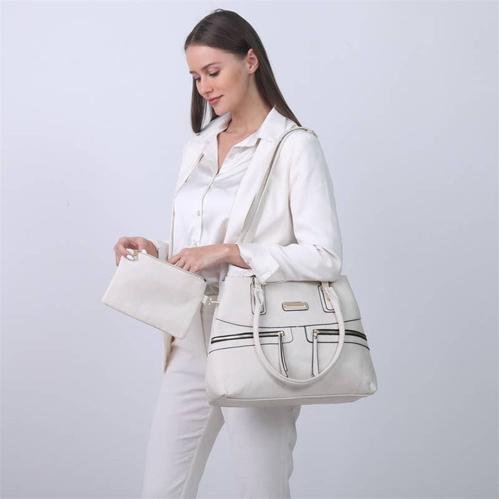 Handbag Purse Tote Clutch with Satchel Handle