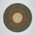 Handwoven placemats - brown/green color - 40 cm