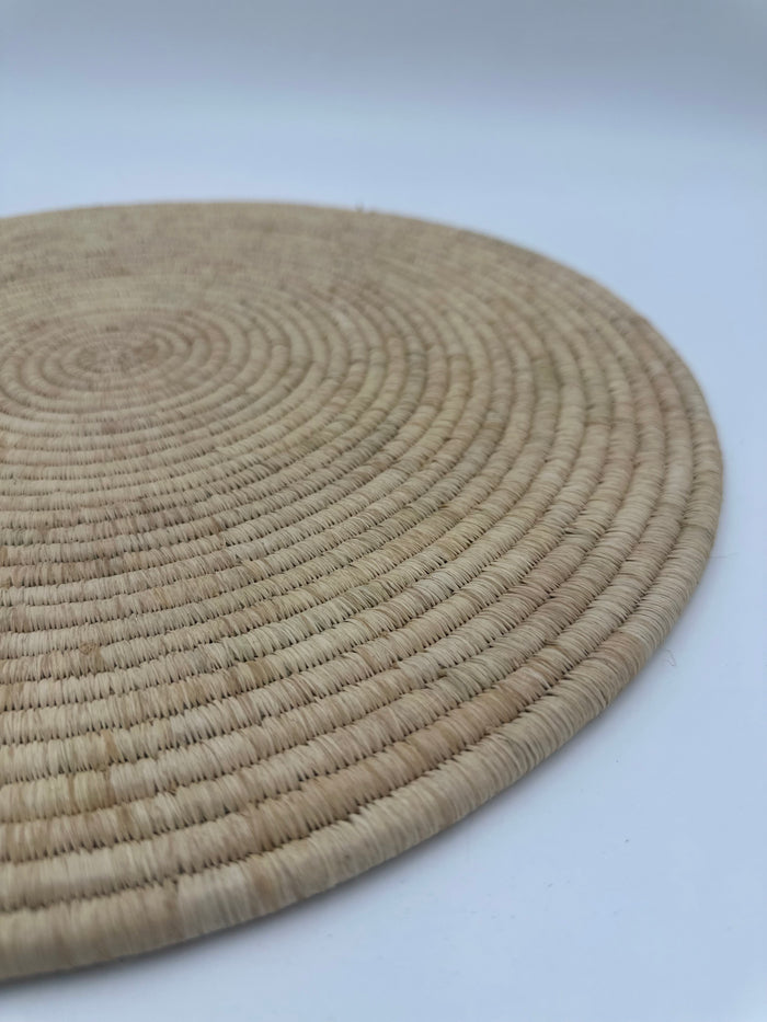 Handwoven placemats - natural color