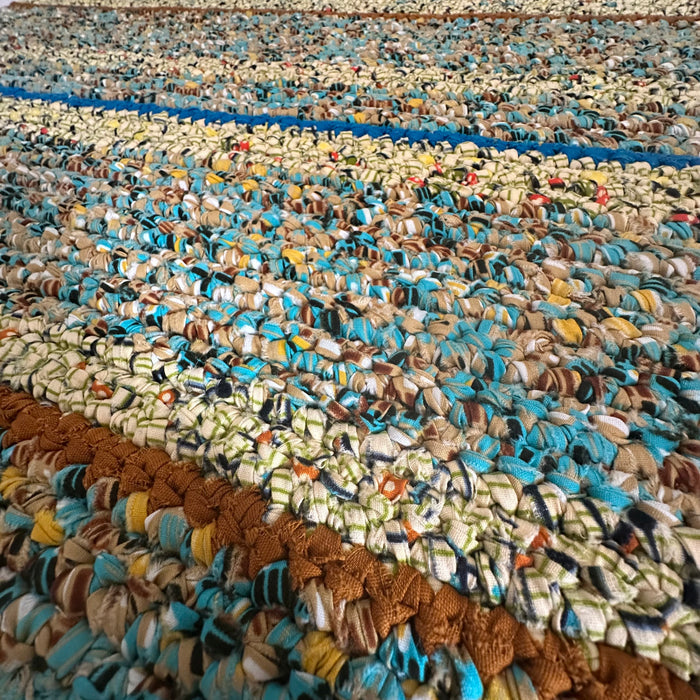Handwoven Rug  Multi-Color/Pastel