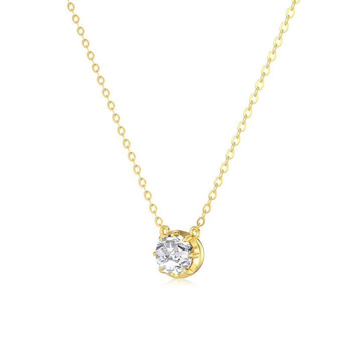 Harlind 18K Gold Oval Necklace