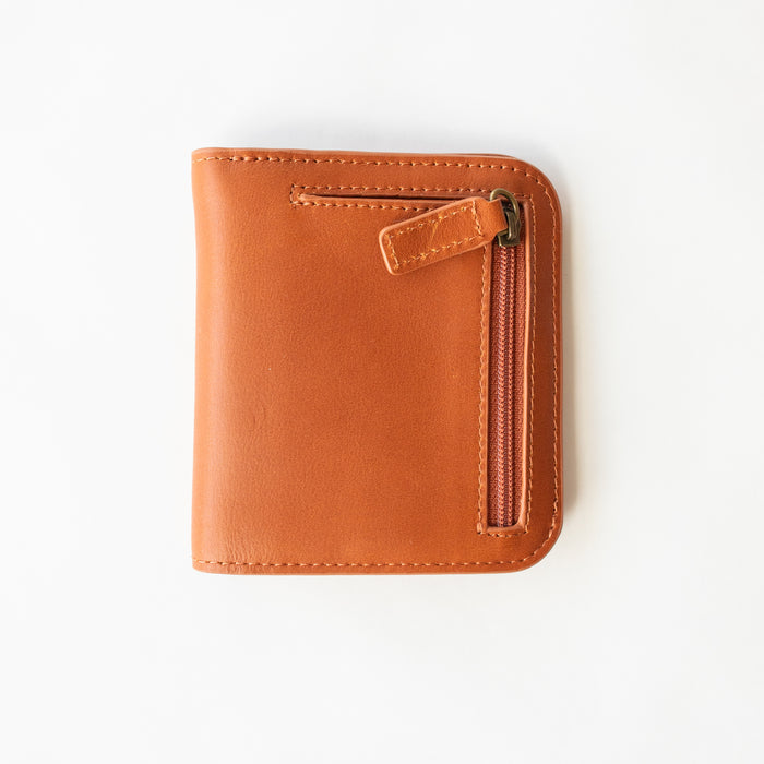 Harper Wallet | Dark Brown Genuine Leather RFID Compact Card Holder