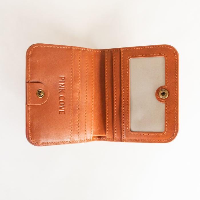 Harper Wallet | Dark Brown Genuine Leather RFID Compact Card Holder