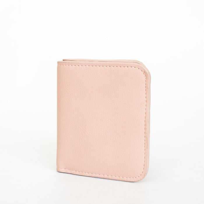 Harper Wallet | Pink Vegan Leather RFID Compact Card Holder
