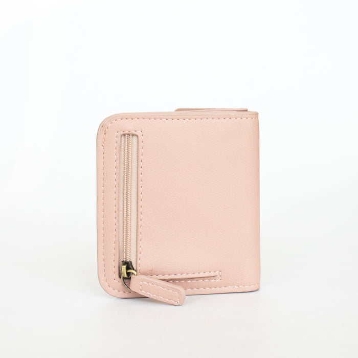 Harper Wallet | Pink Vegan Leather RFID Compact Card Holder