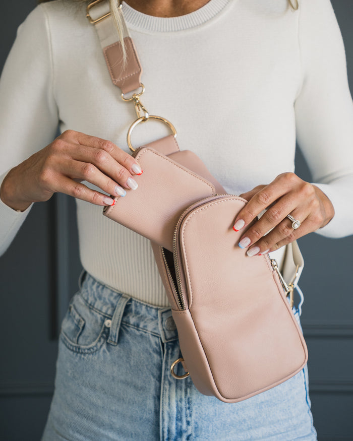 Harper Wallet | Pink Vegan Leather RFID Compact Card Holder