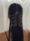 Headpiece: Gold and Pink Simple Dainty Short Piece