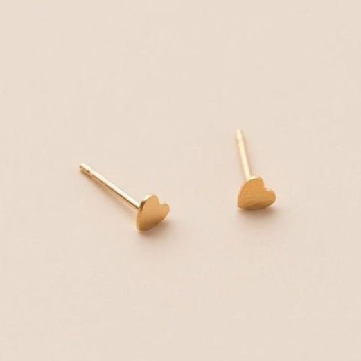 HEART POST EARRINGS