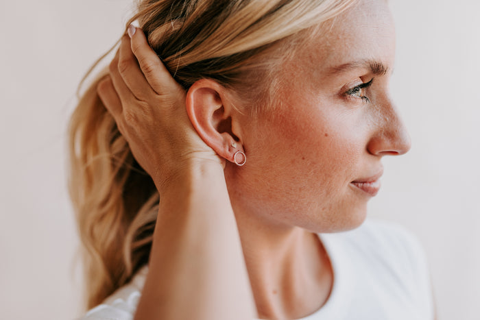 HEART POST EARRINGS