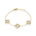 Hedvine 14K Gold Openwork Trèfle Bracelet