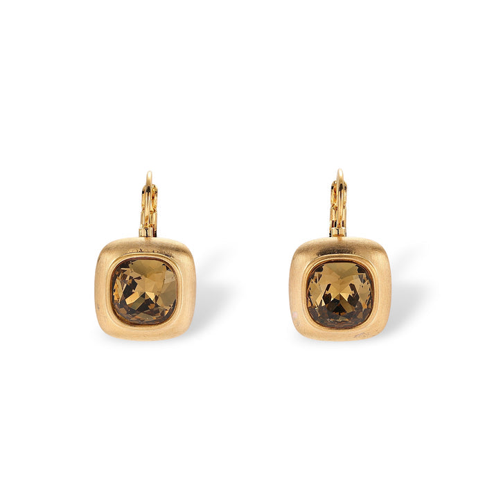 Hélèna 14K Gold Cushion Earrings