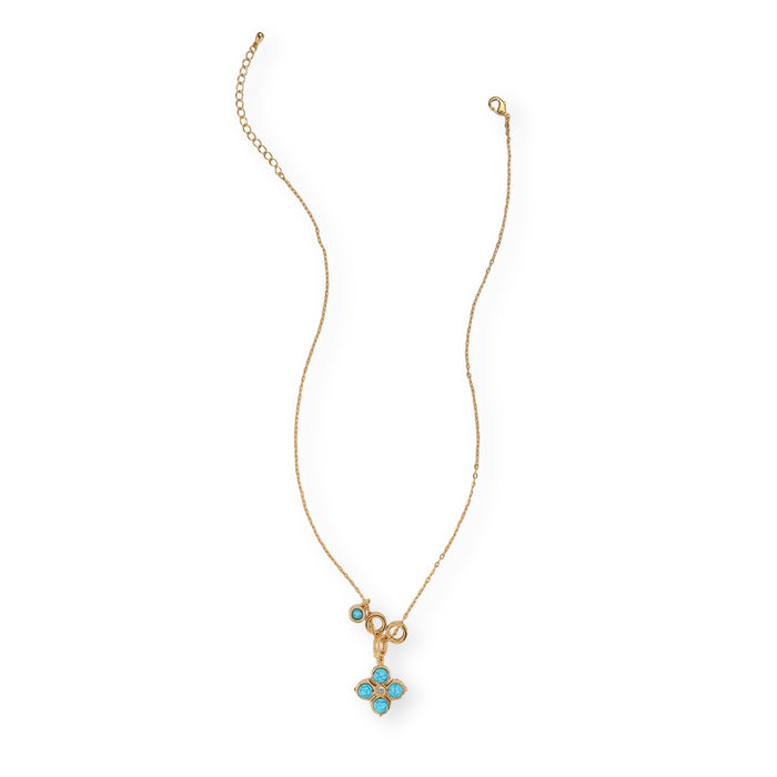 Hermosa Turquoise Trèfle Necklace
