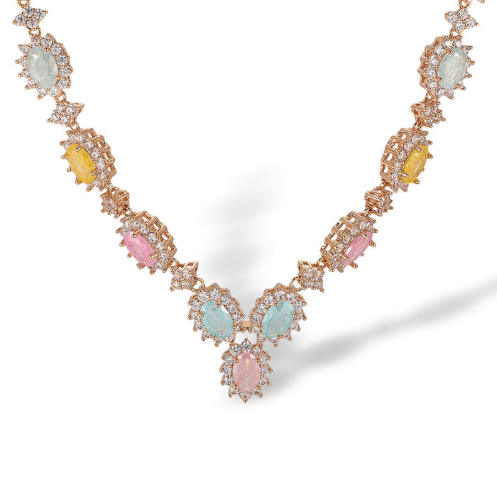 Hilaria Multicolor Oval Opal Choker Necklace