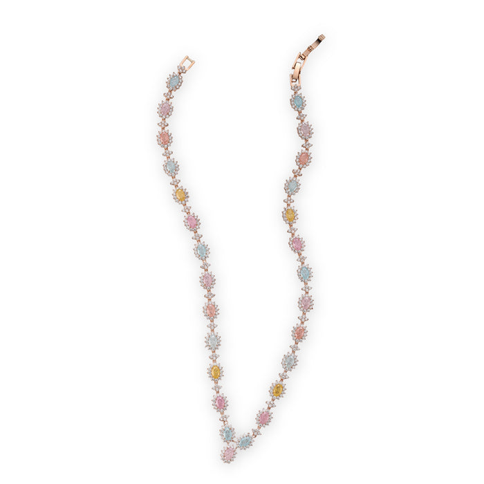 Hilaria Multicolor Oval Opal Choker Necklace