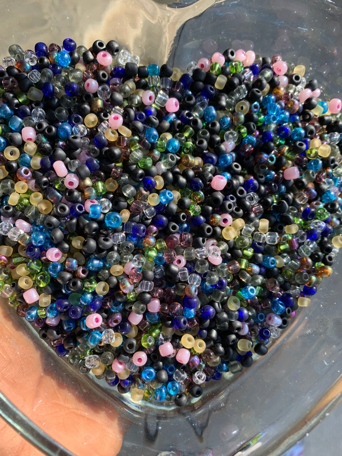 Black mix beads